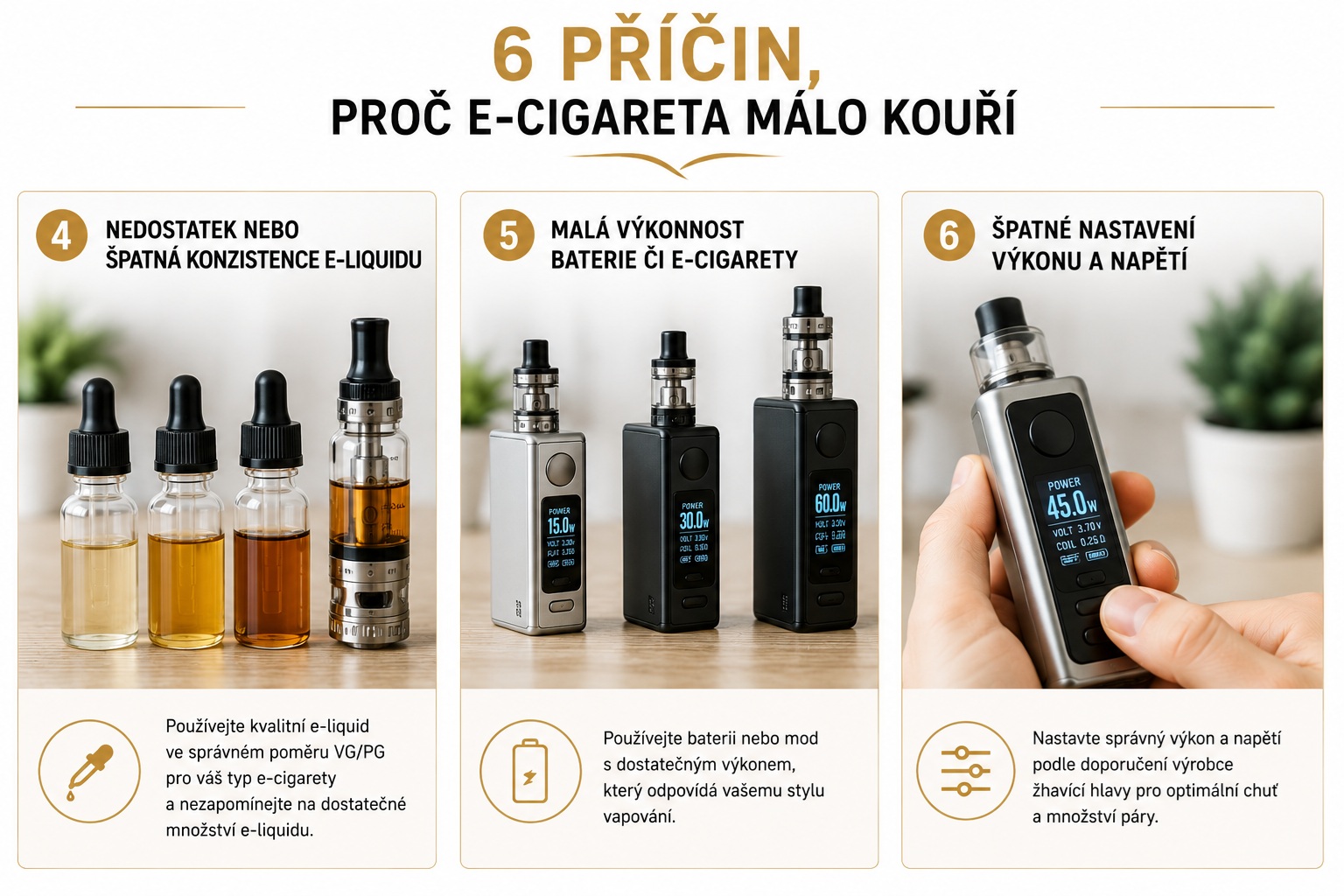 6 triků co dělat když to málo kouří 4 až 6